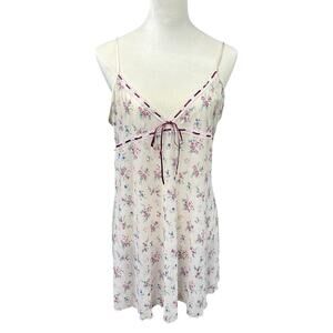 Cottagecore Floral Slip Dress Vintage Fashion Bug Nightgown Size XL